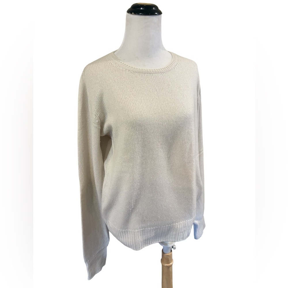 Prada Cream Crew Neck Cashmere Sweater — Authentic